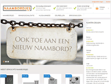 Tablet Screenshot of naambordjes.nl